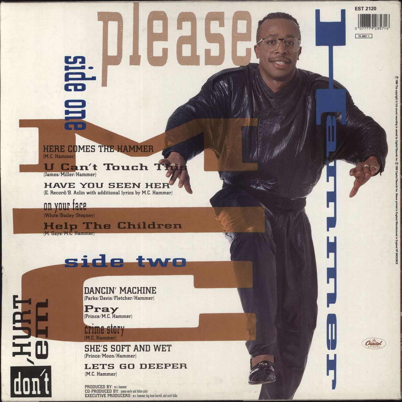 MC Hammer Please Hammer Don't Hurt 'Em UK Vinyl LP
