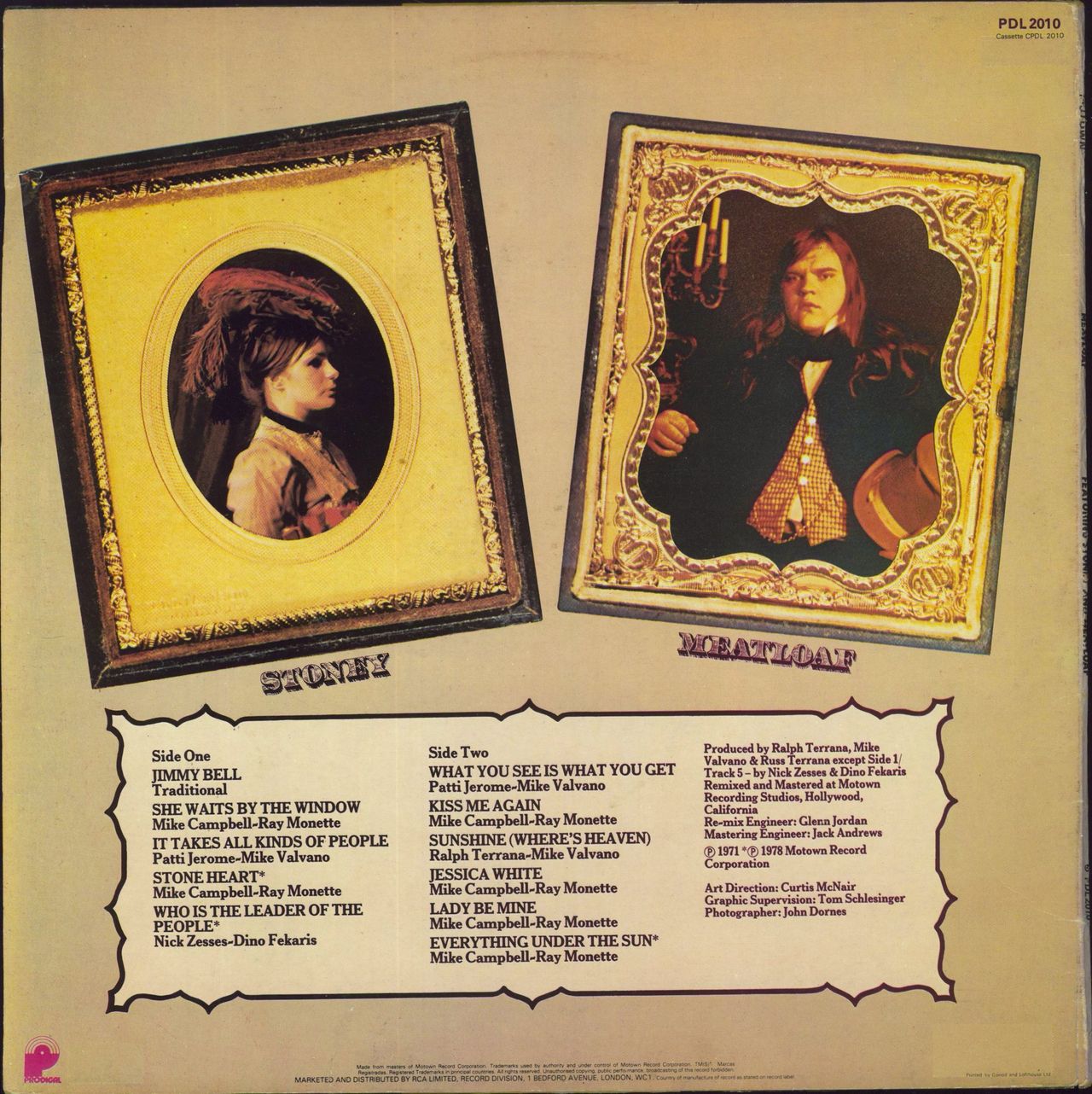 Meat Loaf Featuring Stoney & Meatloaf - 2nd - EX UK Vinyl LP