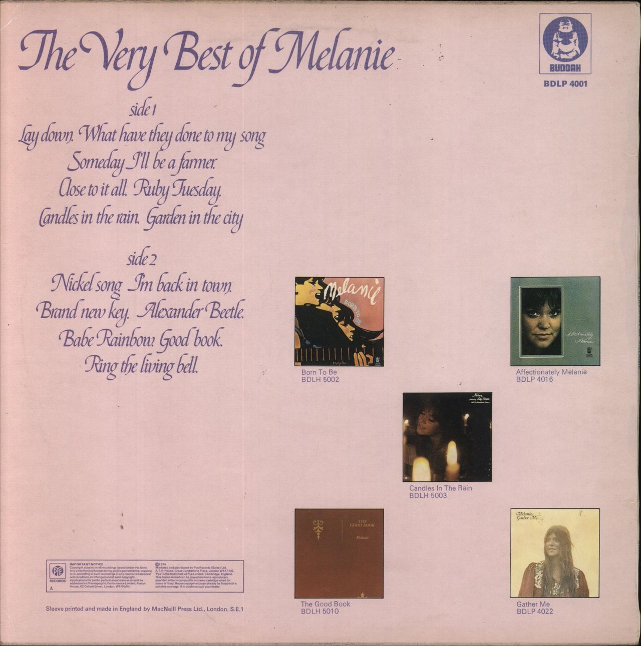 Melanie The Very Best Of Melanie - 2nd UK Vinyl LP