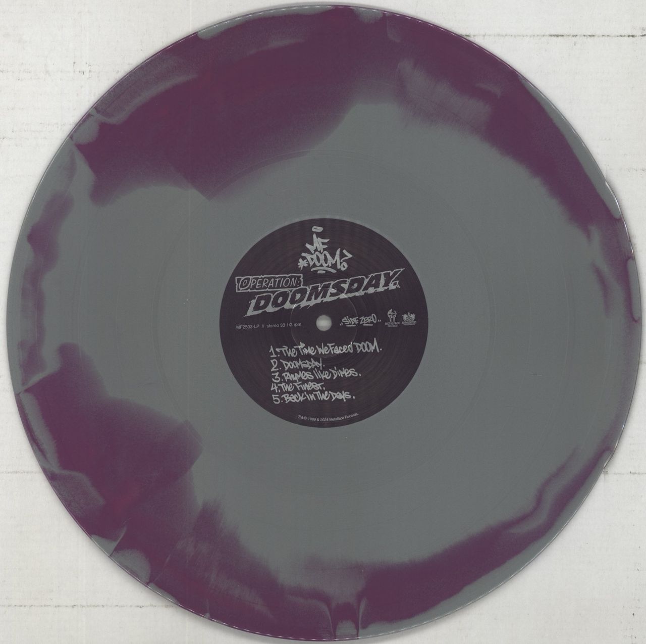 MF Doom Operation: Doomsday - Silver/Purple Swirl Vinyl & Silver/Green Swirl Vinyl - RSDBF US 2-LP vinyl set