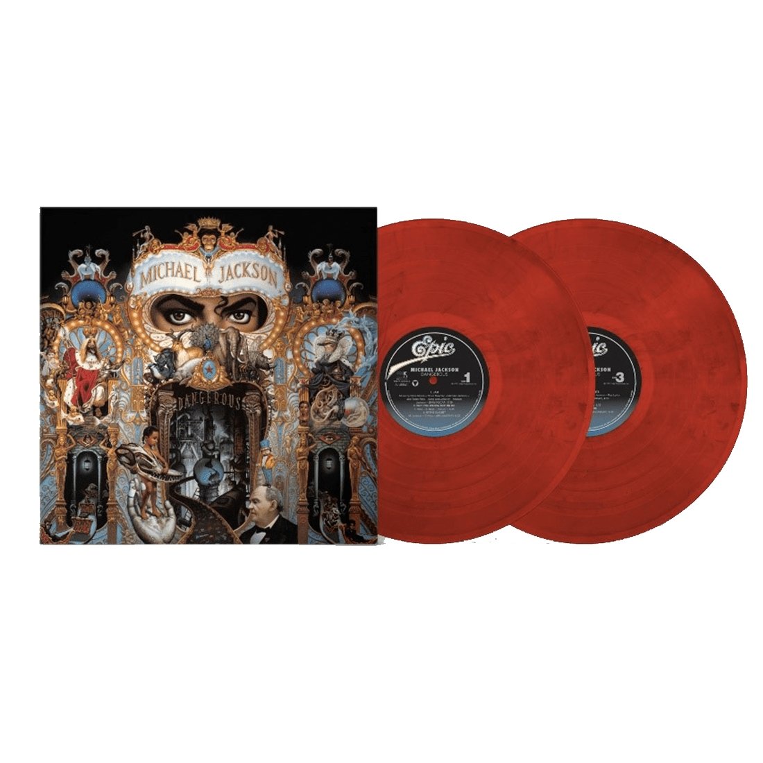 Michael Jackson - Dangerous - Limited Edition Red Vinyl LP Record