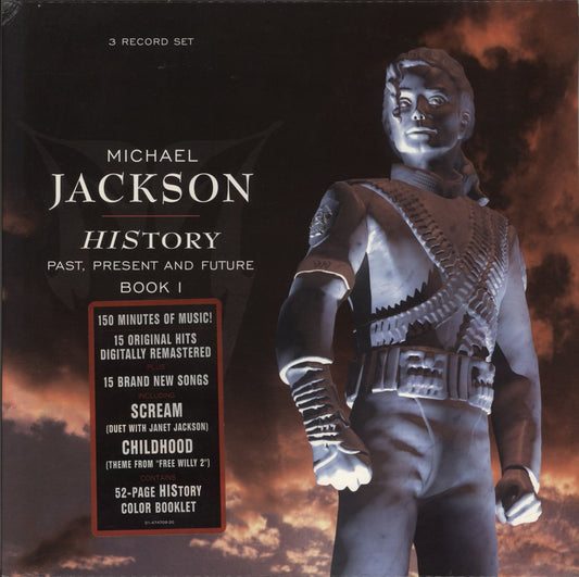 Michael Jackson History - Past, Present And Future Book 1 - Complete Dutch 3-LP vinyl set