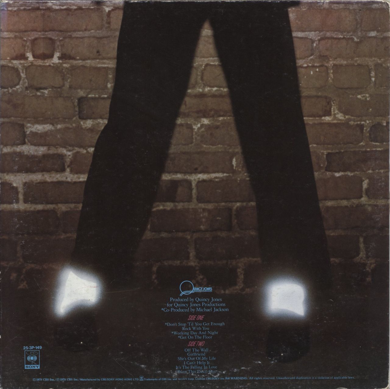 Michael Jackson Off The Wall Hong Kong Vinyl LP