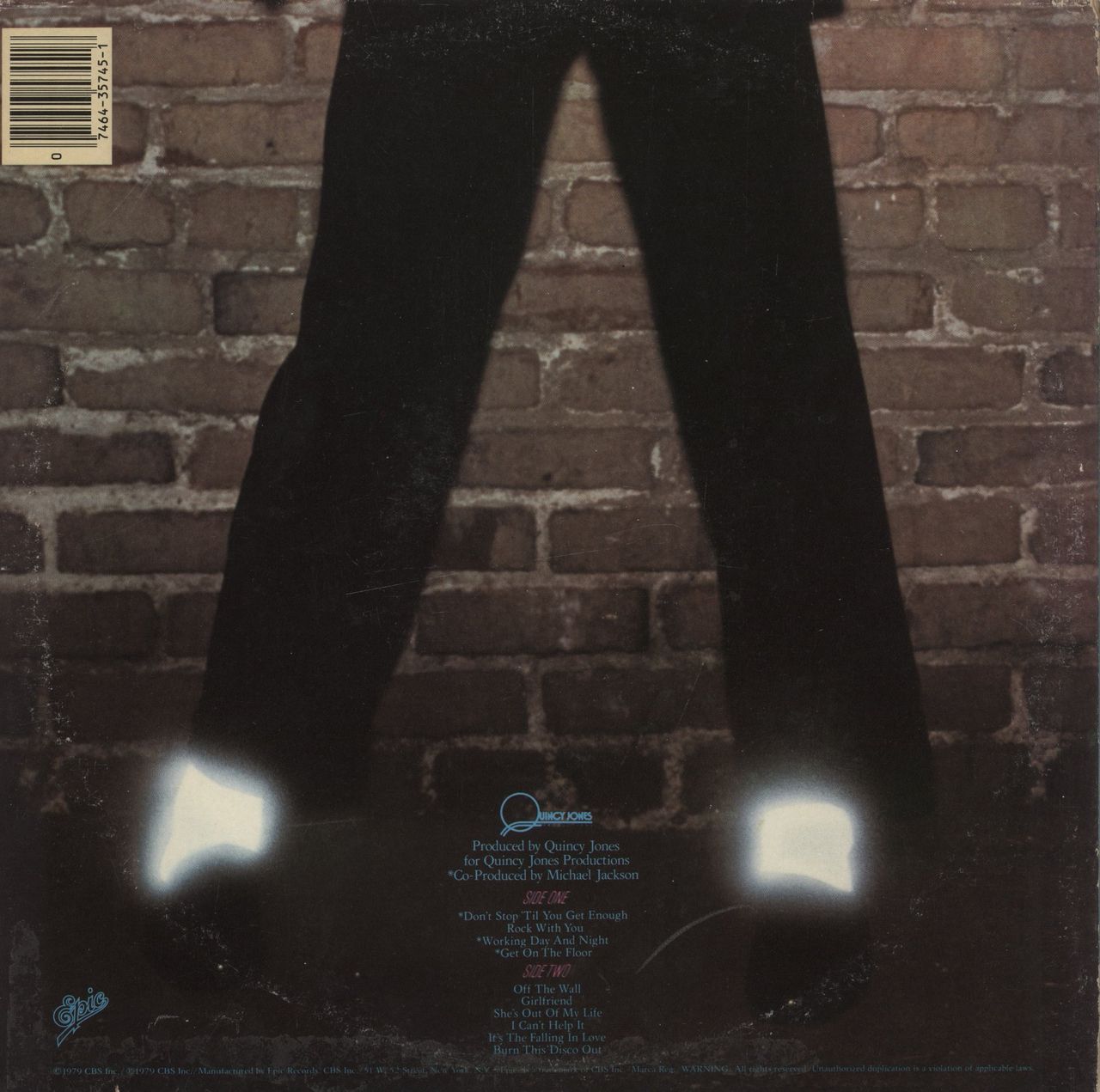 Michael Jackson Off The Wall US Vinyl LP