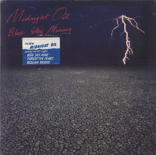 Midnight Oil Blue Sky Mining - Hype sticker - Sealed UK Vinyl LP
