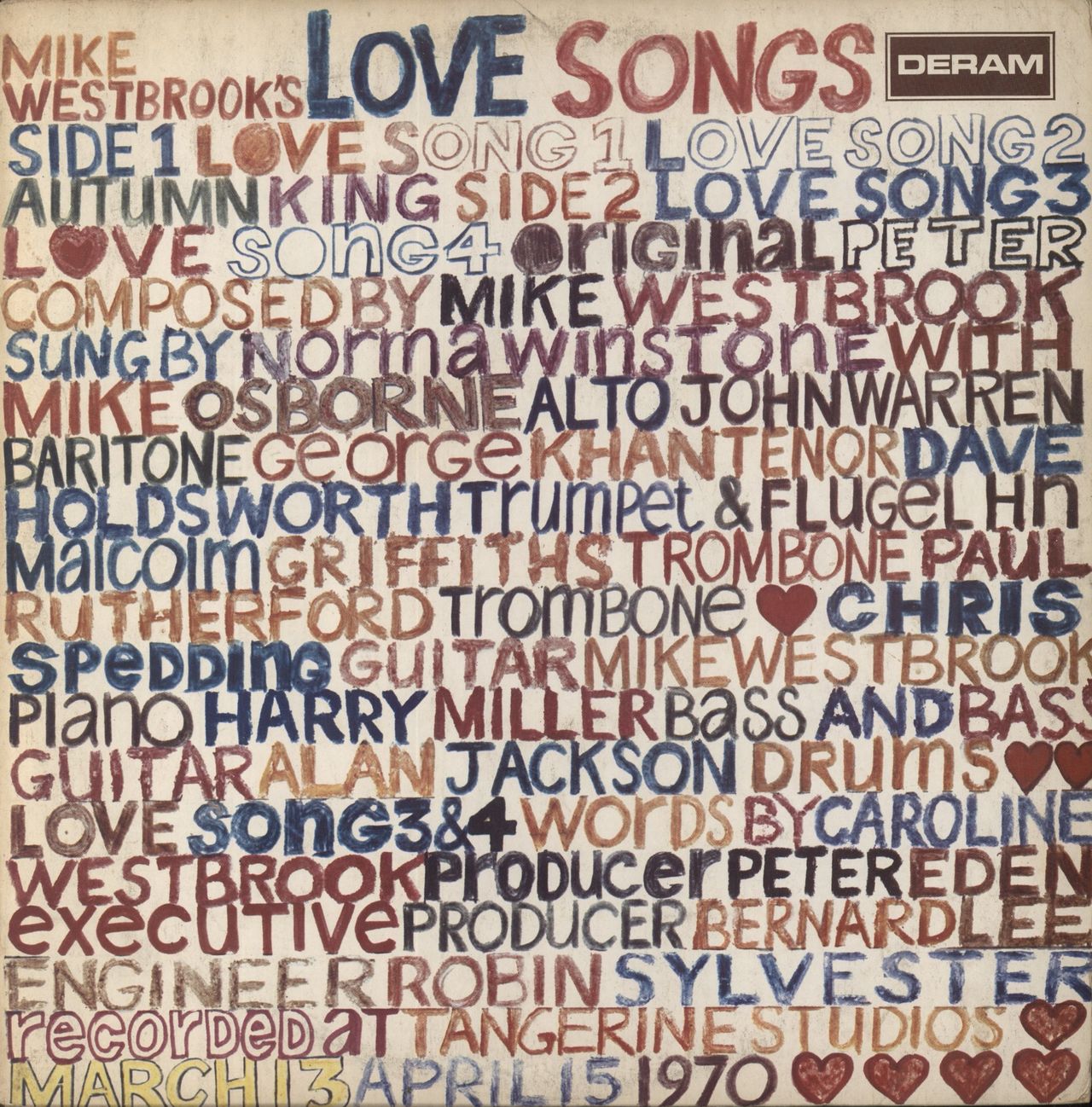 Mike Westbrook Love Songs - VG UK Vinyl LP