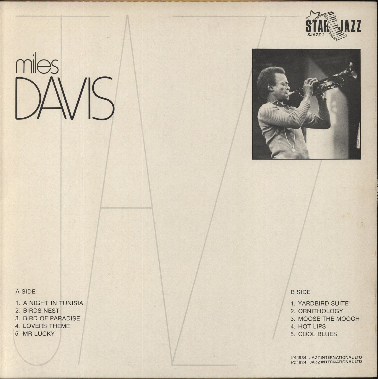 Miles Davis A Night In Tunisia UK Vinyl LP