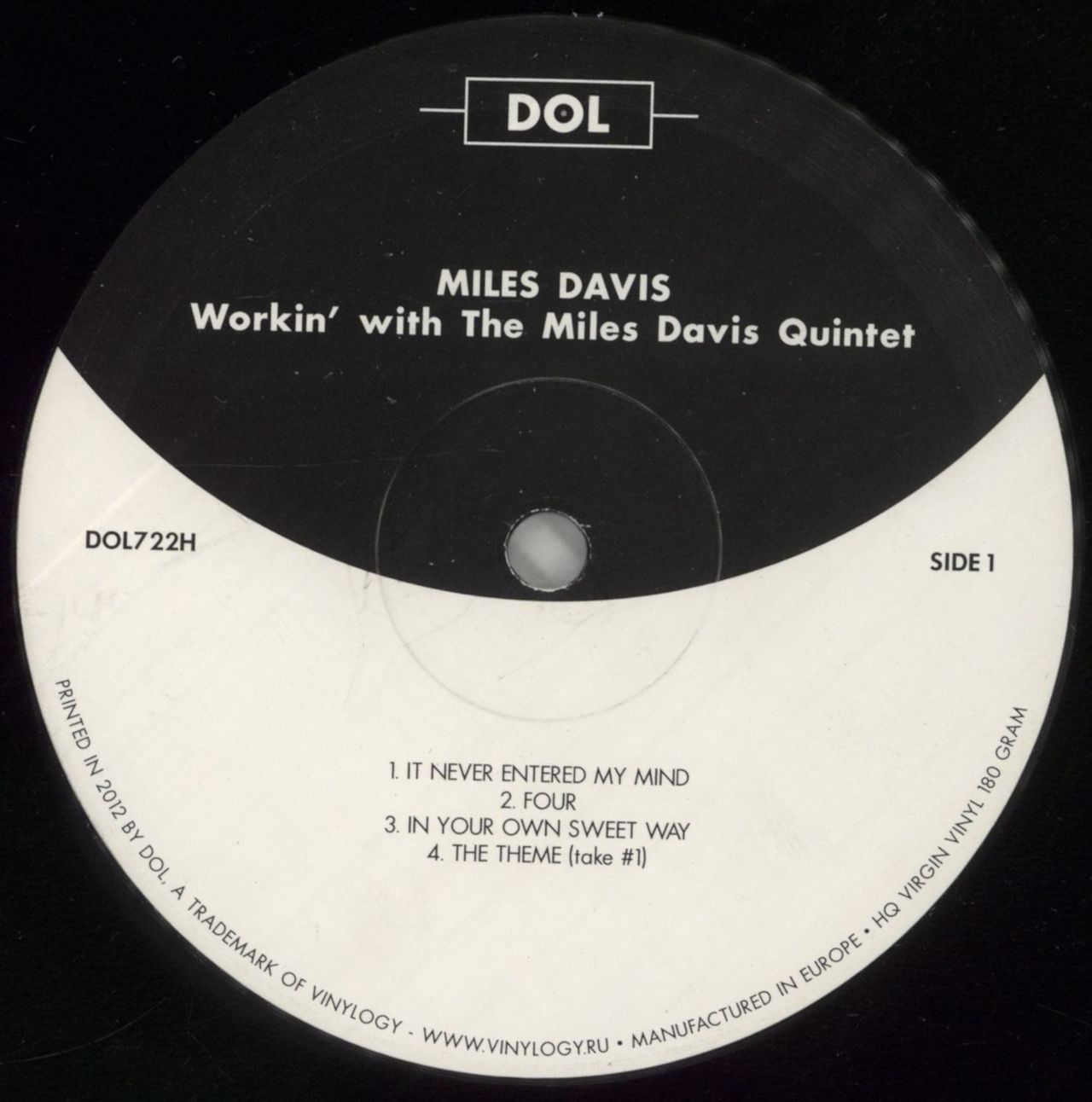 Miles Davis Workin' With The Miles Davis Quintet - 180gm Vinyl UK Vinyl LP