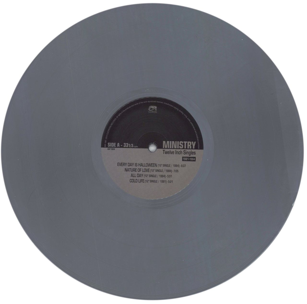 Ministry Twelve Inch Singles 1981-1984 - Silver Vinyl US 2-LP vinyl set