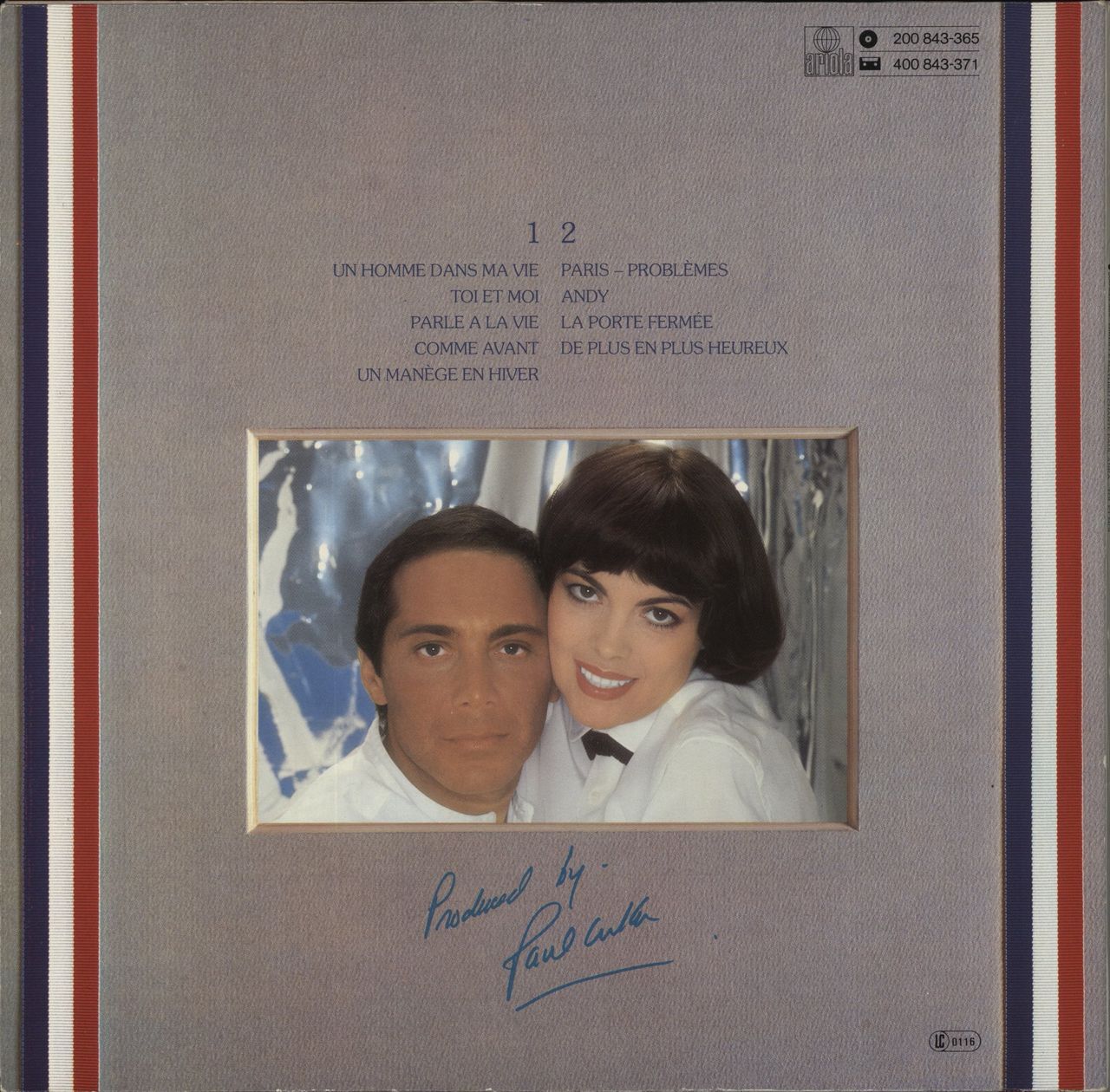 Mireille Mathieu Toi Et Moi German Vinyl LP
