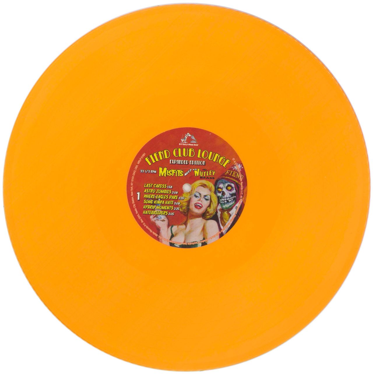 Misfits Fiend Club Lounge - Orange Vinyl UK Vinyl LP
