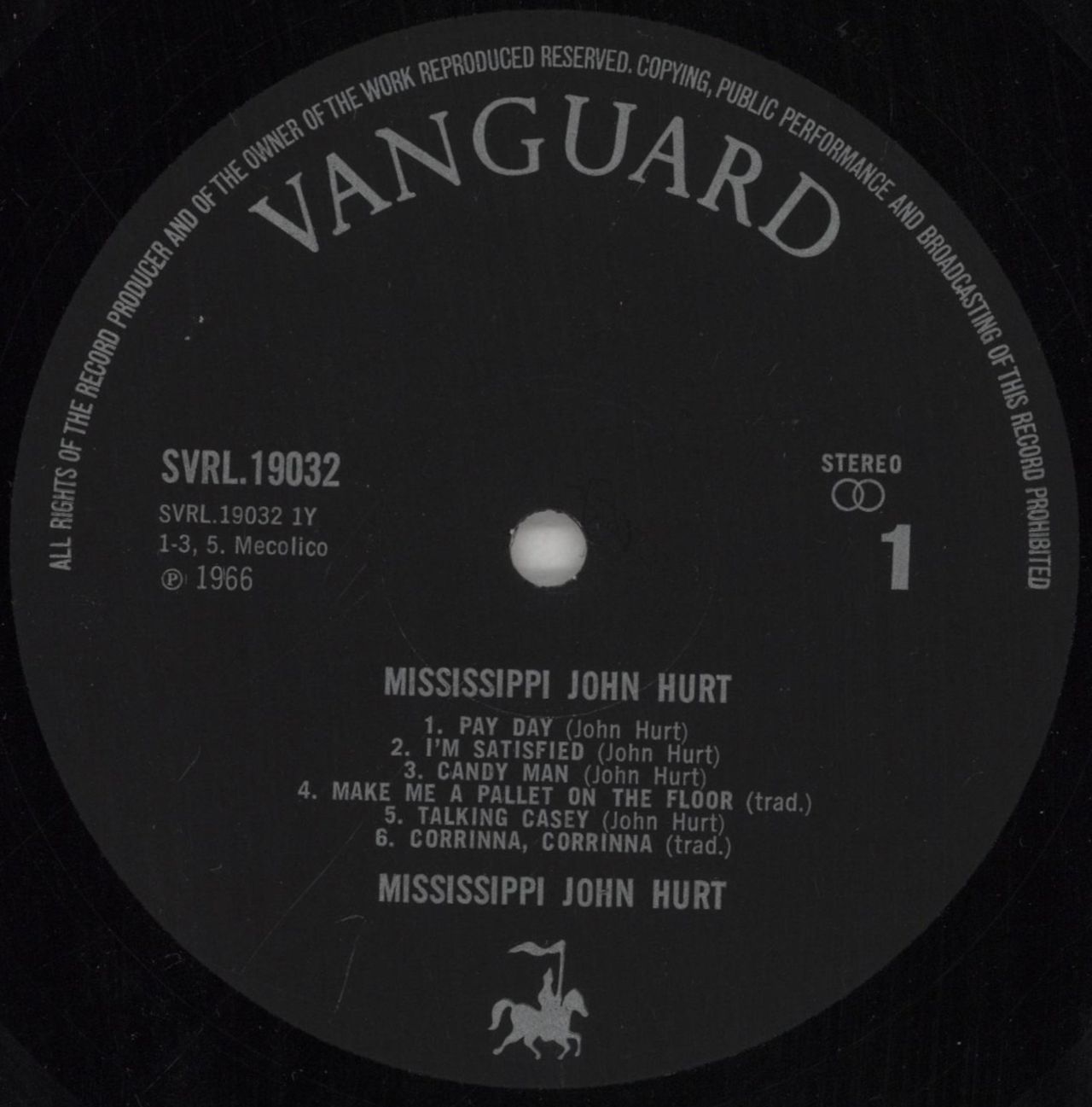Mississippi John Hurt Today! UK Vinyl LP