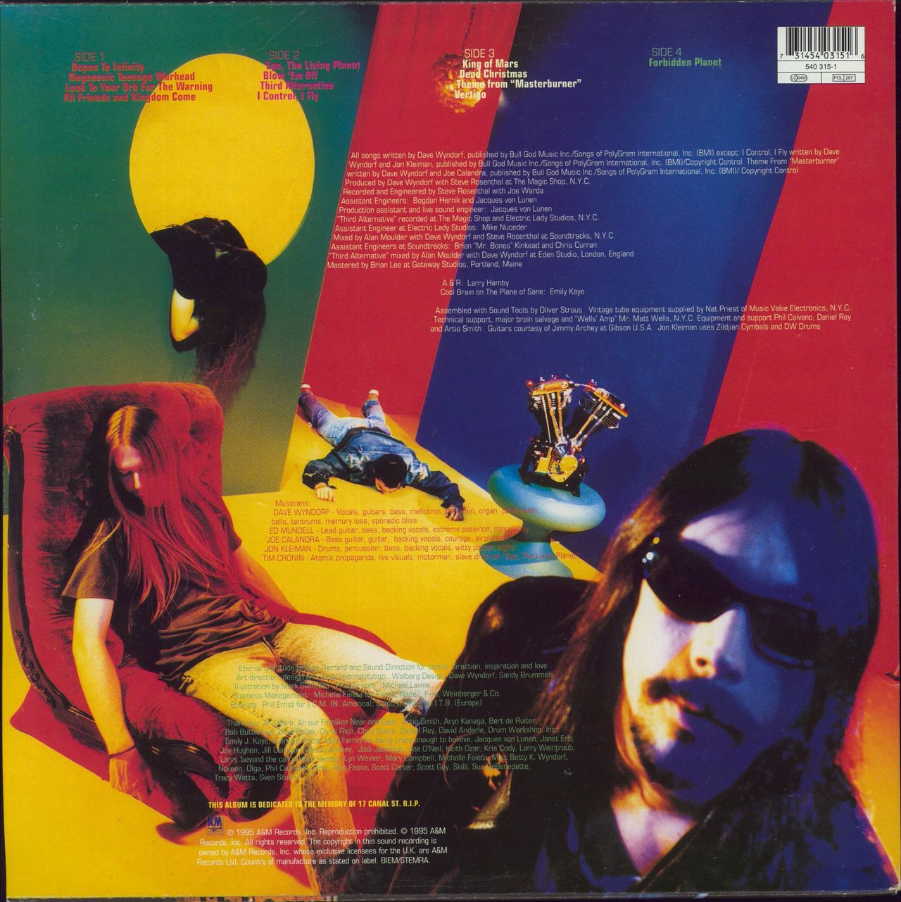 Monster Magnet Dopes To Infinity UK 2-LP vinyl set