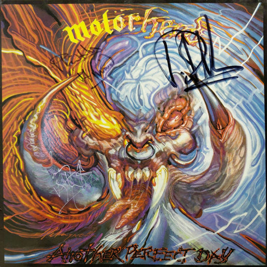 Motorhead Another Perfect Day - Fully Autographed UK Vinyl LP