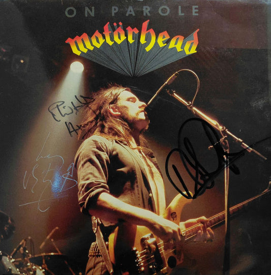 Motorhead On Parole - Autographed UK Vinyl LP