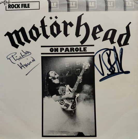 Motorhead On Parole - Autographed UK Vinyl LP