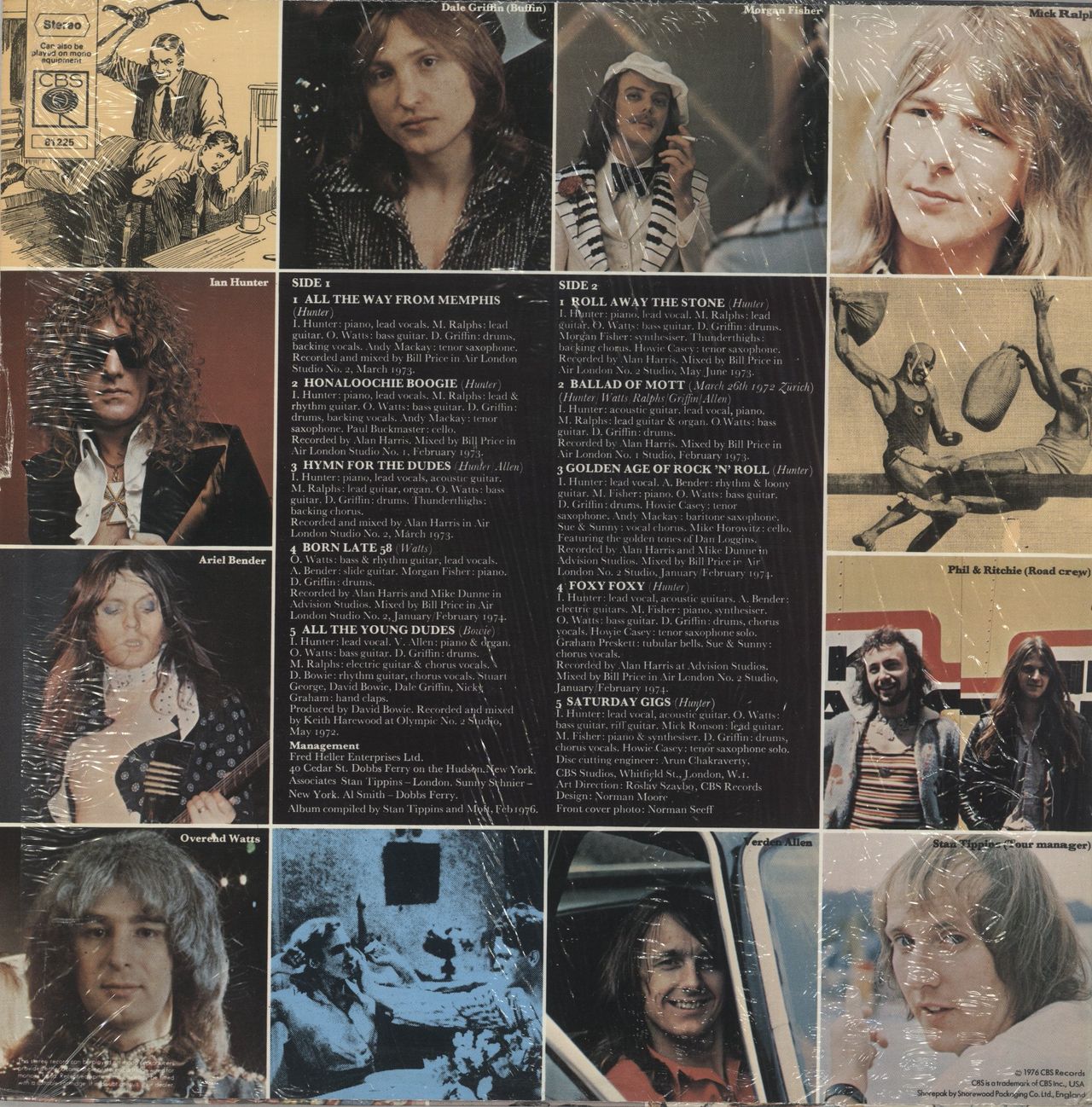 Mott The Hoople Greatest Hits + insert - Shrink UK Vinyl LP