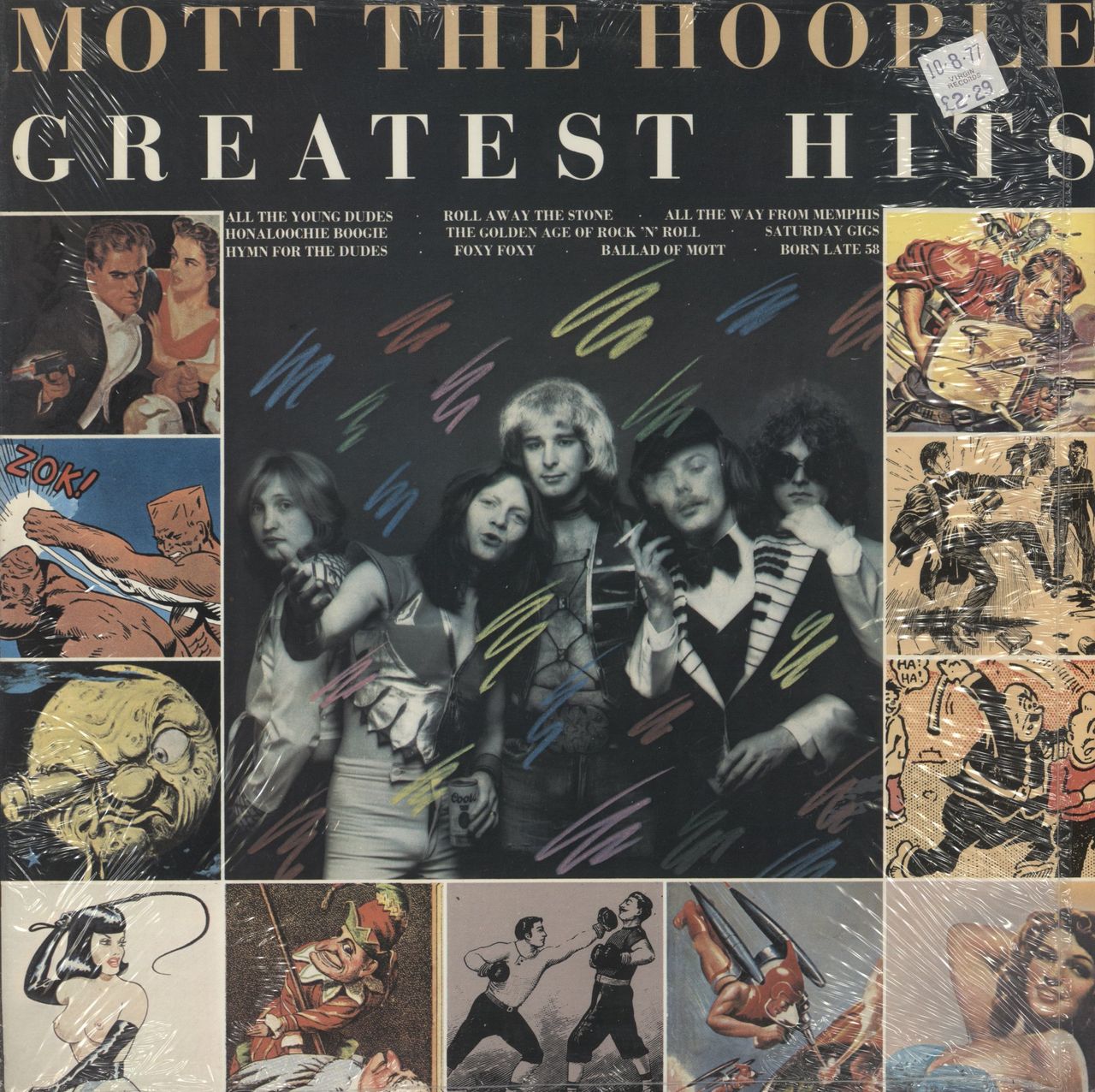 Mott The Hoople Greatest Hits + insert - Shrink UK Vinyl LP