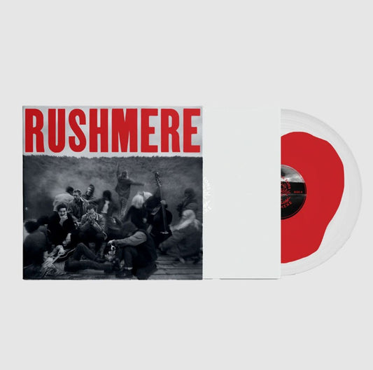 Mumford & Sons Rushmere - Red Spot on Clear Vinyl + Autographed Art Card UK Vinyl LP