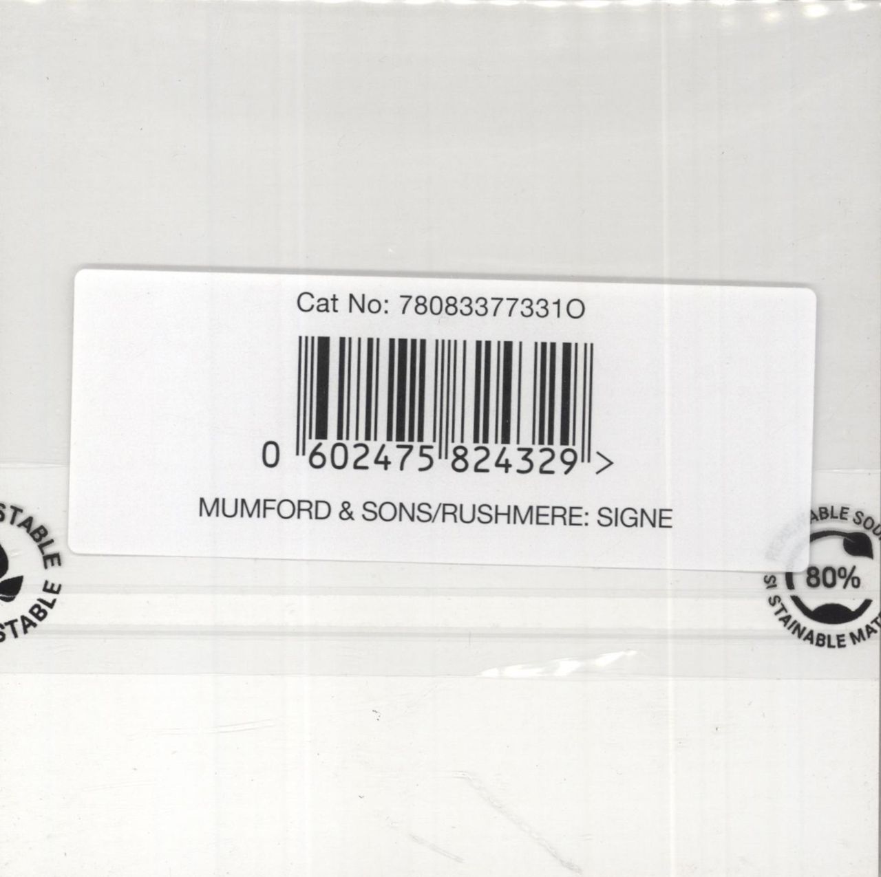 Mumford & Sons Rushmere - Red Spot on Clear Vinyl + Autographed Art Card UK Vinyl LP
