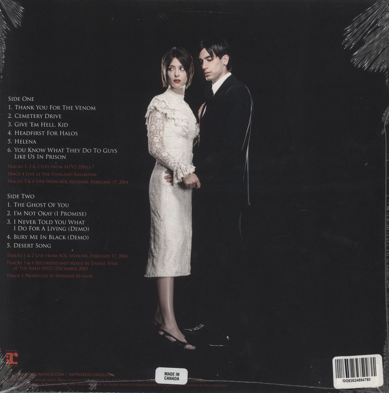 My Chemical Romance Life On The Murder Scene US Vinyl LP