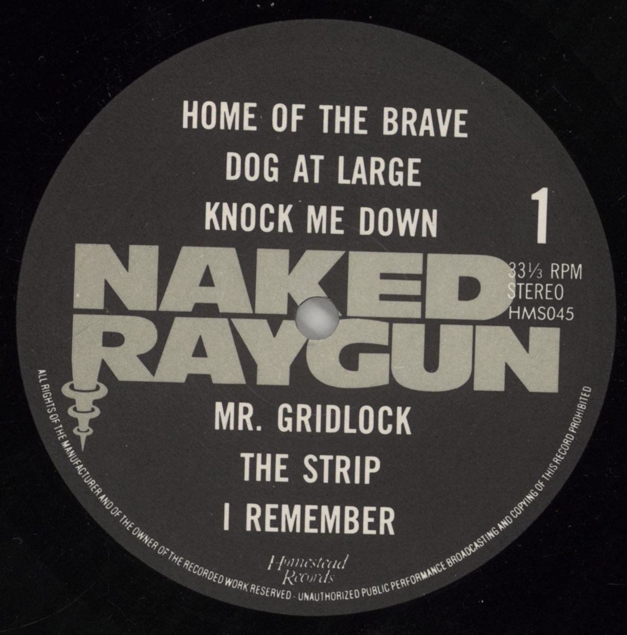 Naked Raygun All Rise + Die Cut Inner US Vinyl LP