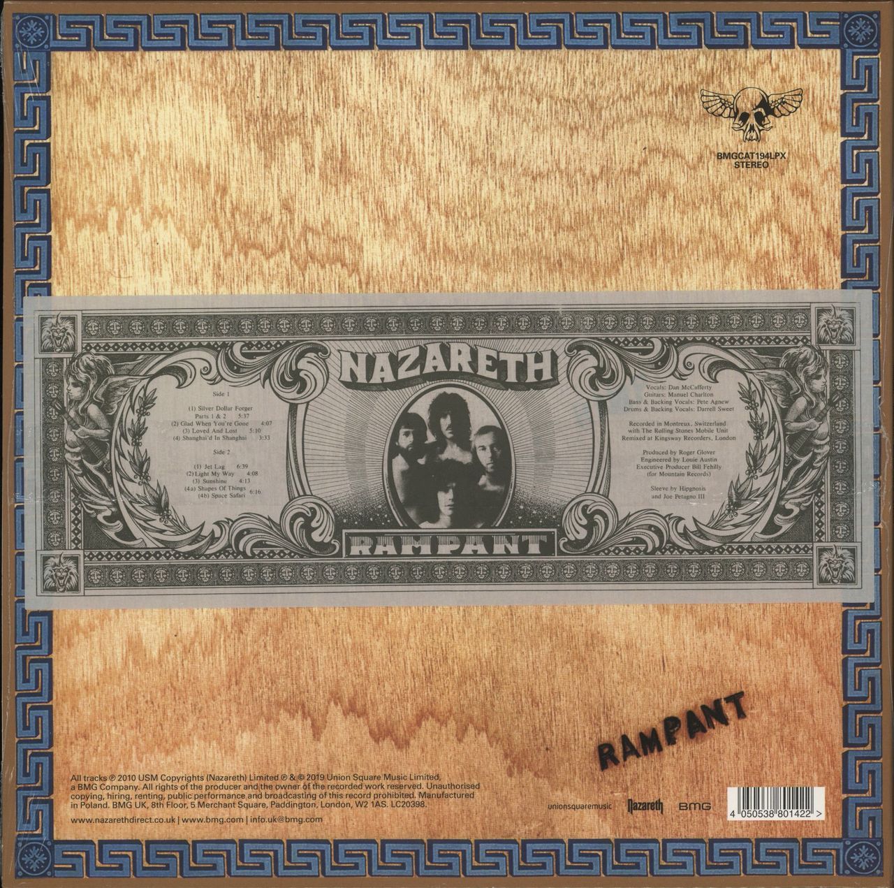 Nazareth Rampant - Blue Vinyl - Sealed UK Vinyl LP