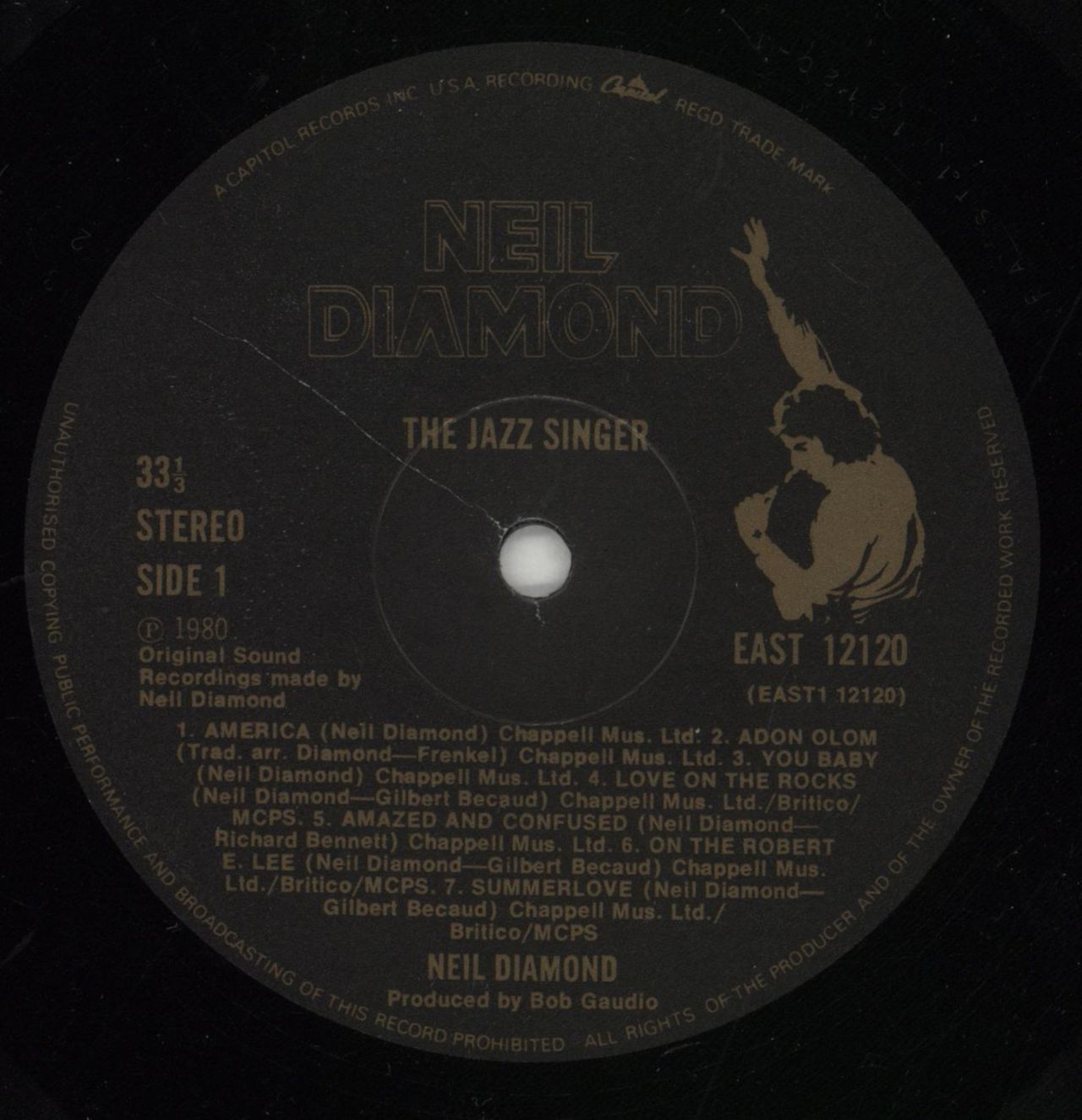 Neil Diamond The Jazz Singer - Matte sleeve UK Vinyl LP