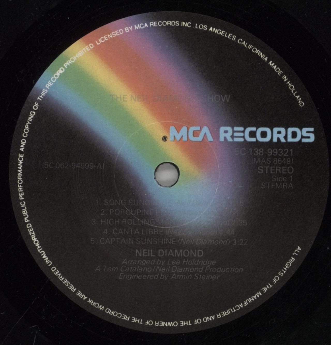 Neil Diamond The Neil Diamond Show Dutch 3-LP vinyl set
