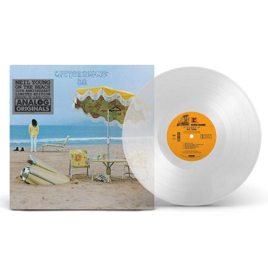 Neil Young - On The Beach - 50th Anniversary Clear Vinyl LP Record