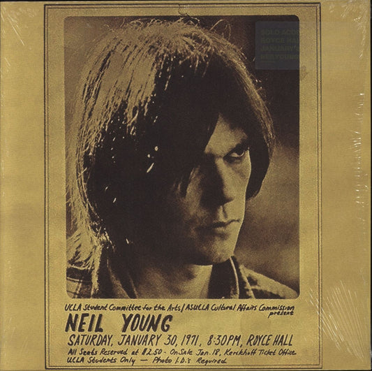 Neil Young Royce Hall 1971 - stickered shrink UK Vinyl LP
