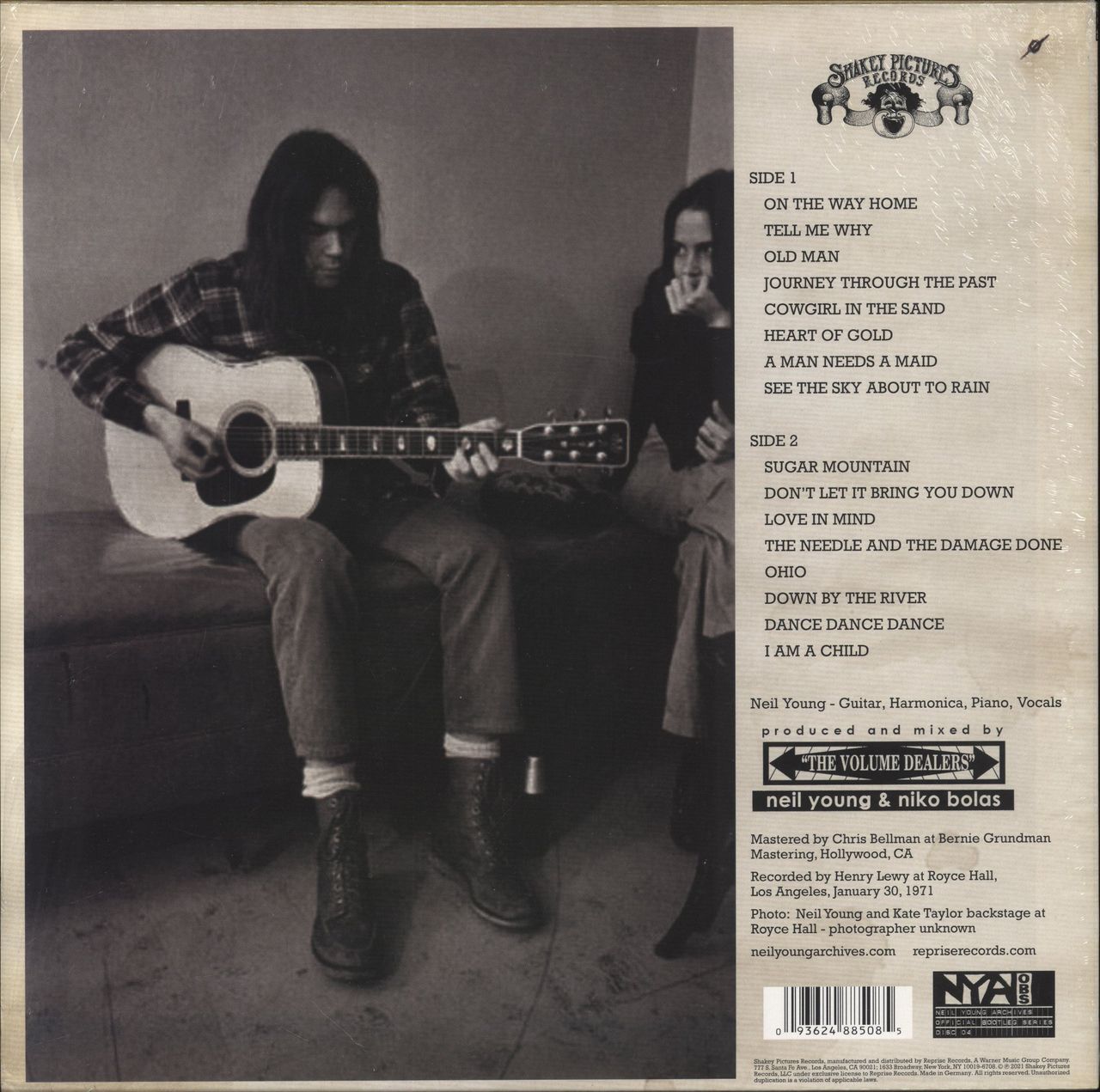 Neil Young Royce Hall 1971 - stickered shrink UK Vinyl LP