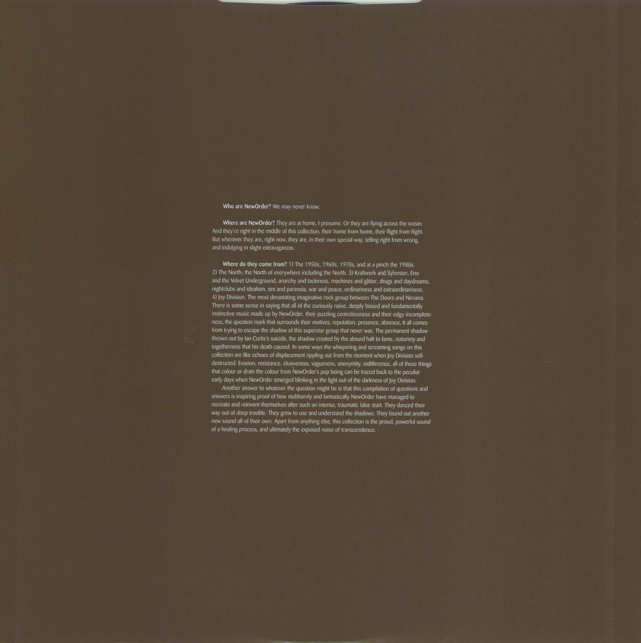 New Order [The Best Of] New Order UK 2-LP vinyl set