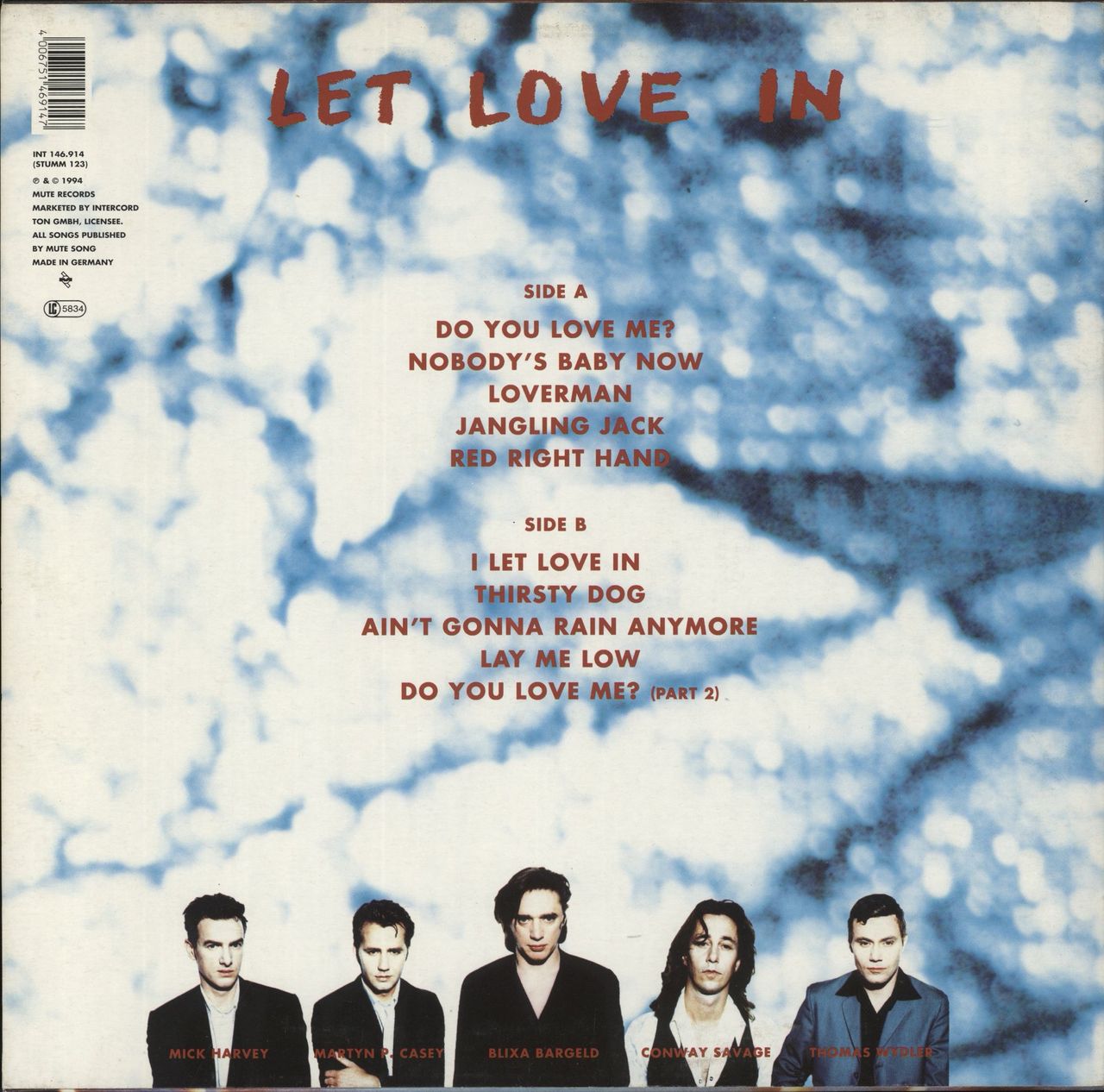 Nick Cave Let Love In + Postcards German Vinyl LP