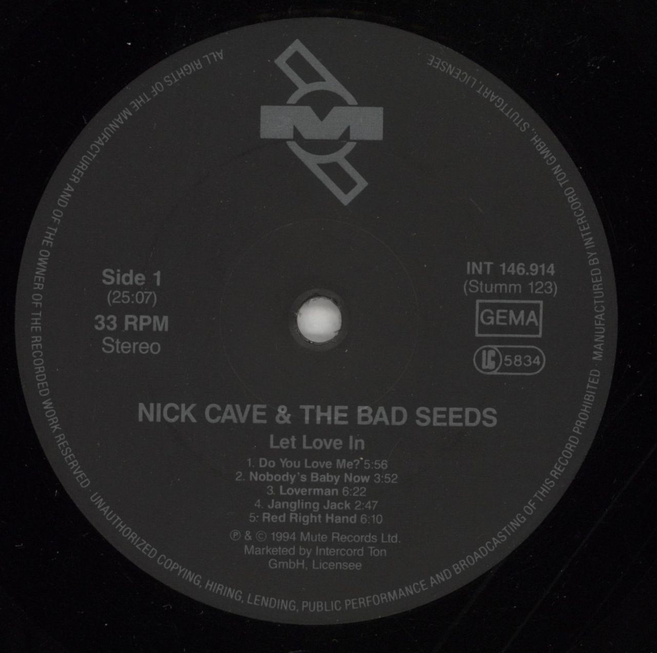 Nick Cave Let Love In + Postcards German Vinyl LP