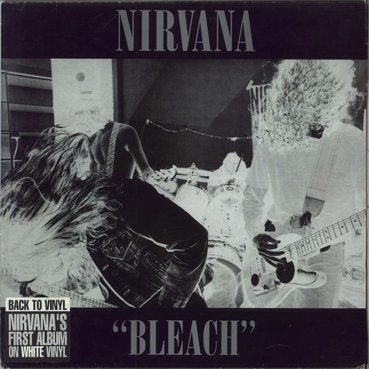 Nirvana (US) Bleach - White Vinyl - EX UK Vinyl LP