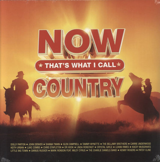 Now That's What I Call Music NOW That's What I Call Country - Orange Vinyl UK 3-LP vinyl set