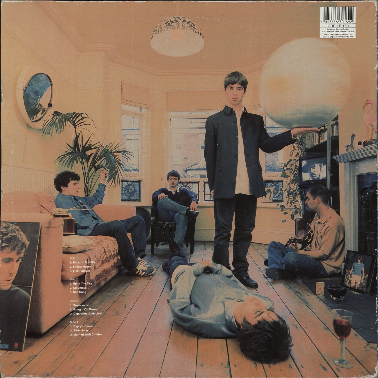 Oasis Definitely Maybe - 1st - Damont - G UK 2-LP vinyl set
