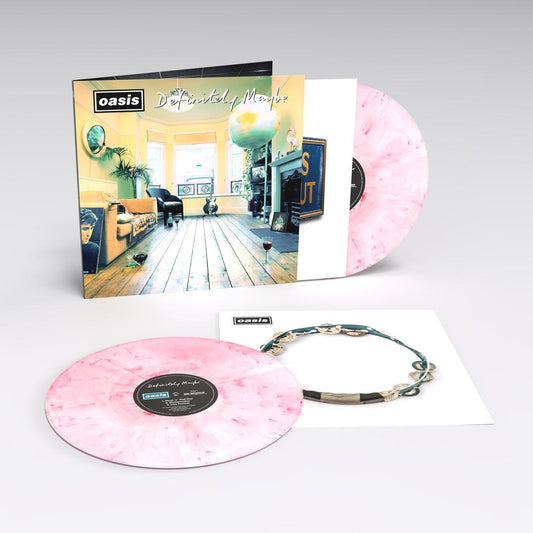 Oasis - Definitely Maybe - 30th Anniversary Strawberries & Cream Vinyl LP Record