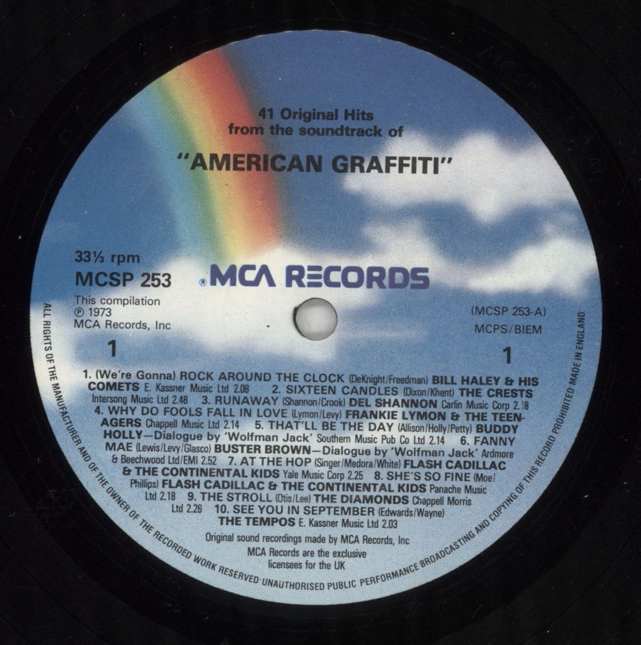 Original Soundtrack American Graffiti UK 2-LP vinyl set