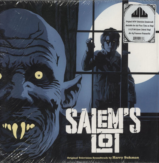 Original Soundtrack Salem's Lot - Blue, Yellow, and Black Swirl Vinyl - Shrink US 2-LP vinyl set
