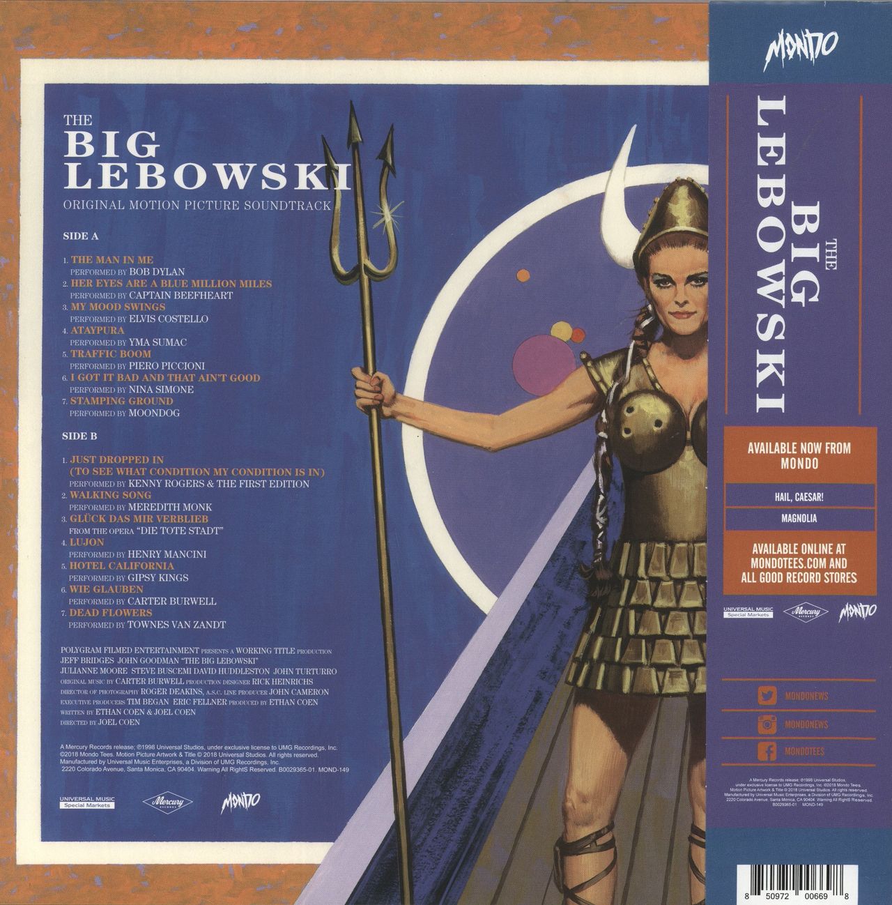 Original Soundtrack The Big Lebowski (Original Motion Picture Soundtrack) UK Vinyl LP