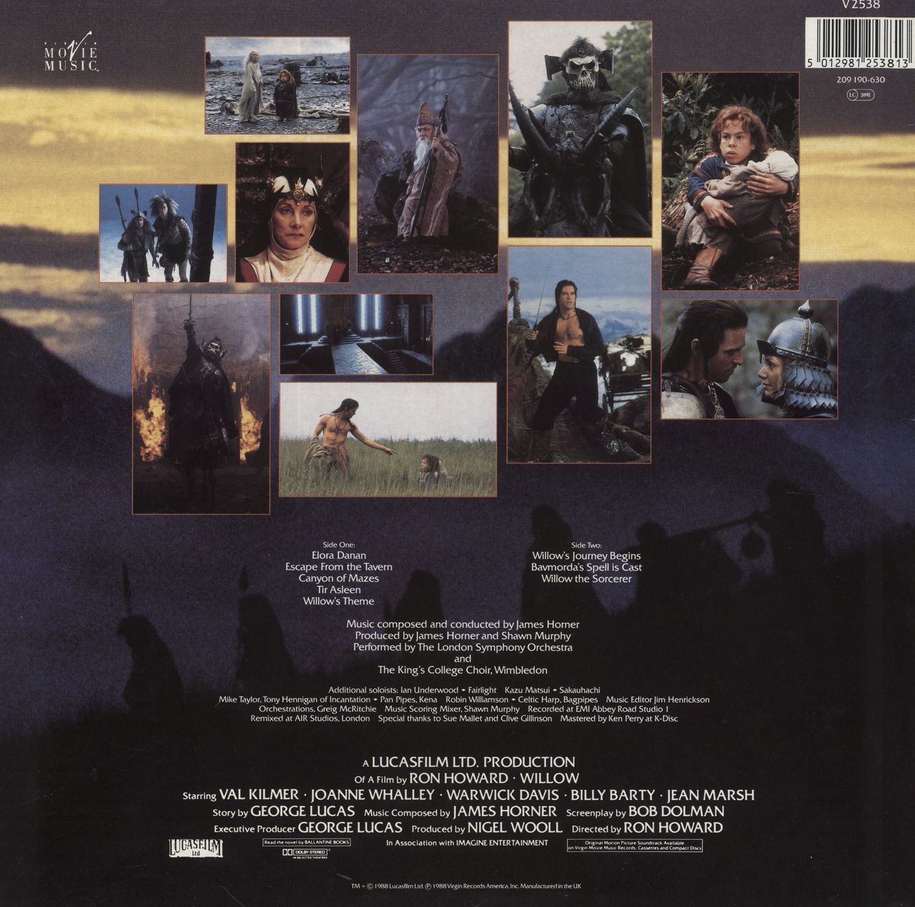 Original Soundtrack Willow - EX UK Vinyl LP