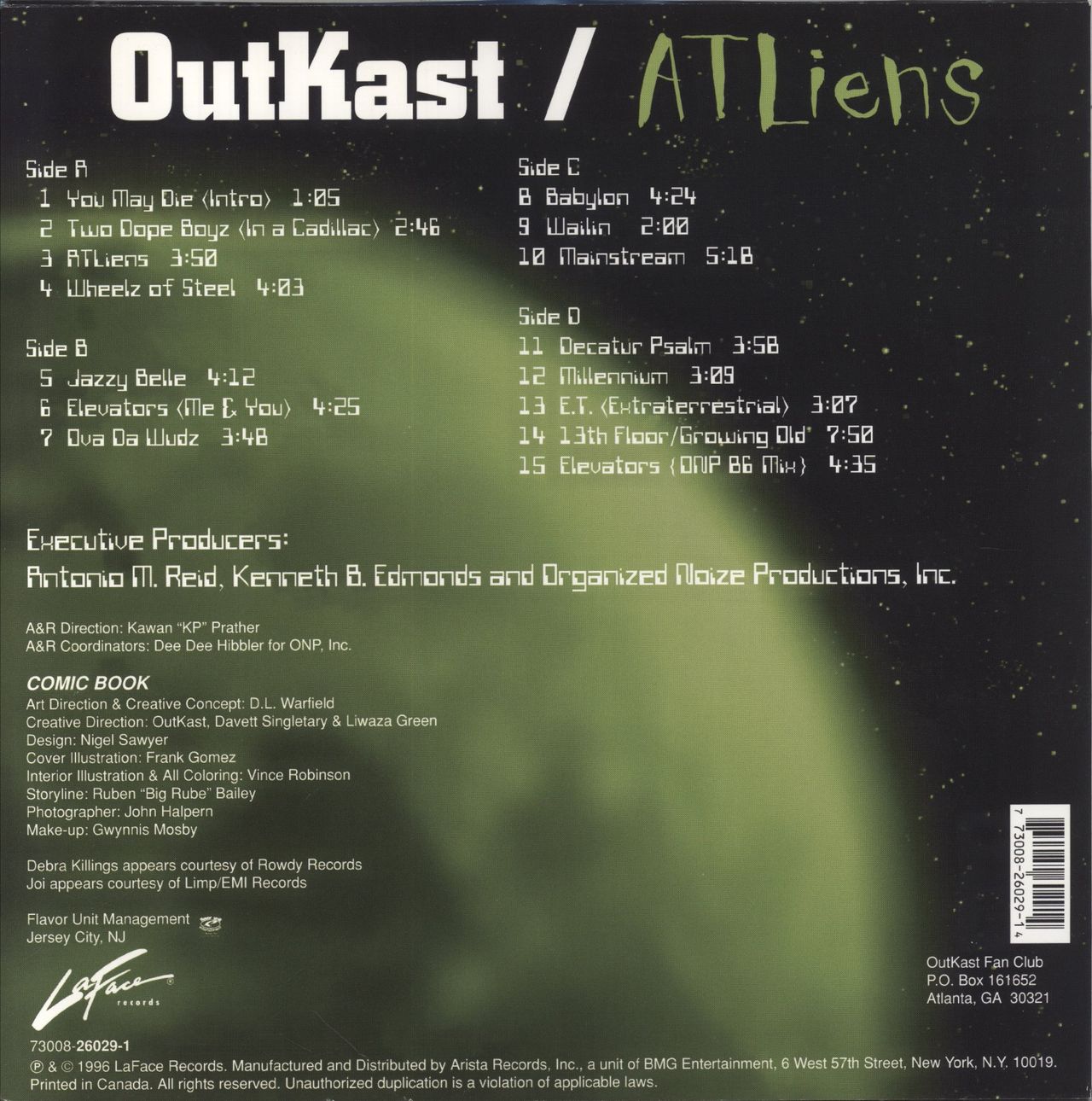 Outkast ATLiens US 2-LP vinyl set