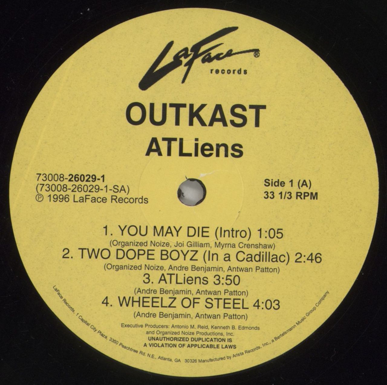 Outkast ATLiens US 2-LP vinyl set