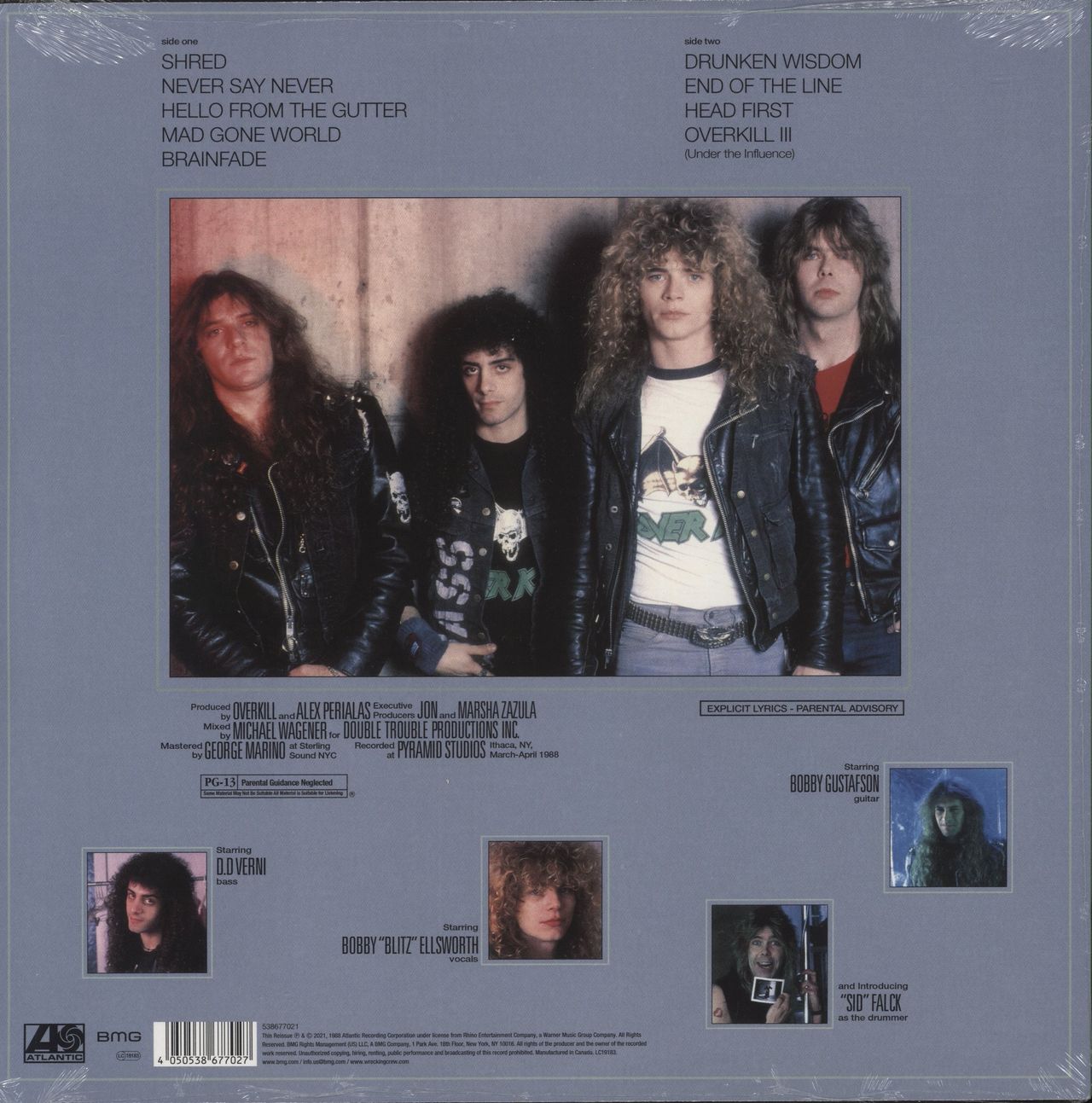 Overkill Under The Influence - Yellow Marble Vinyl - Sealed US Vinyl LP