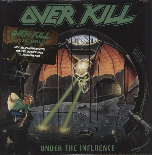 Overkill Under The Influence - Yellow Marble Vinyl - Sealed US Vinyl LP