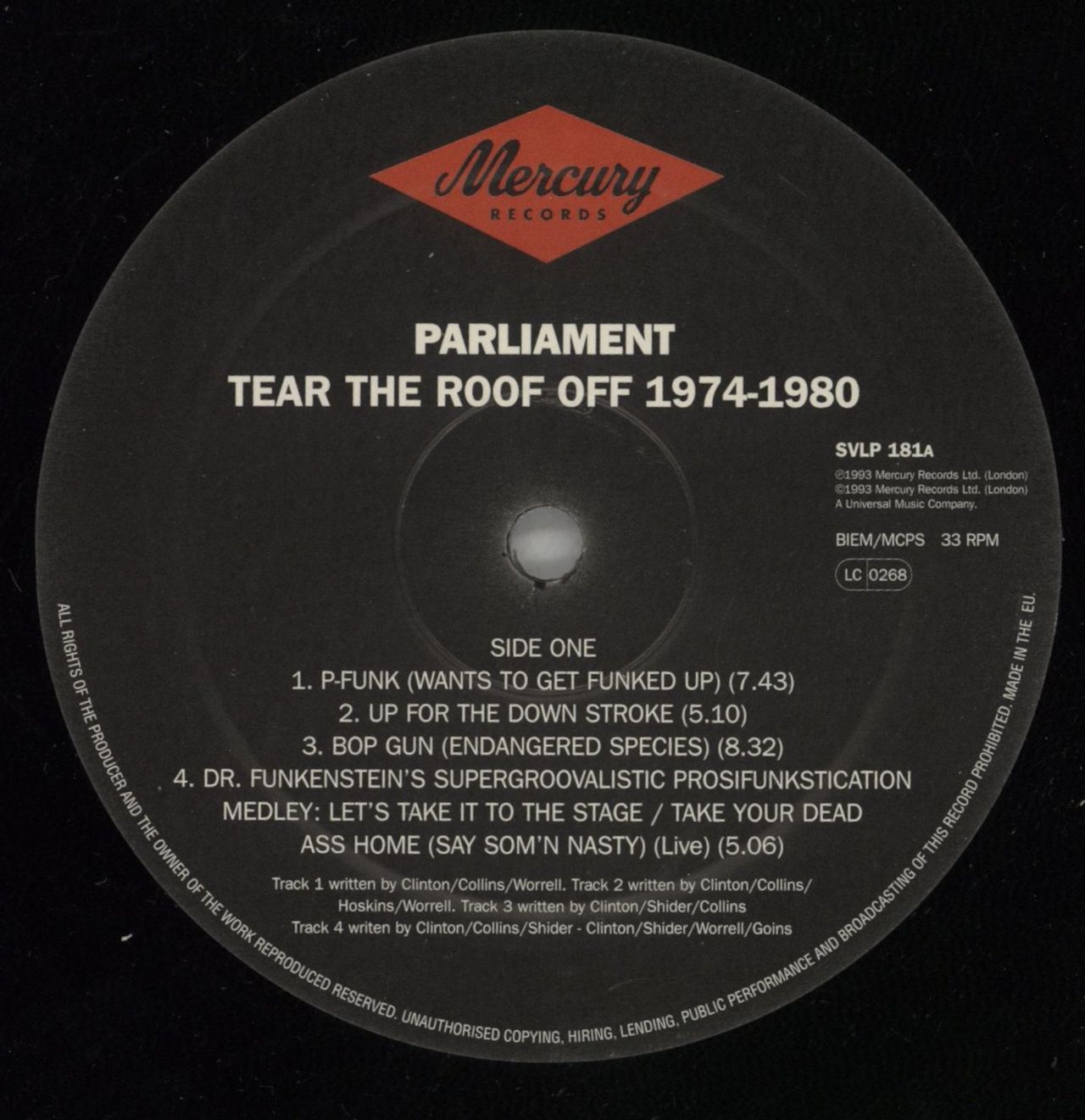 Parliament Tear The Roof Off 1974-1980 - 180 Gram Vinyl UK 3-LP vinyl set