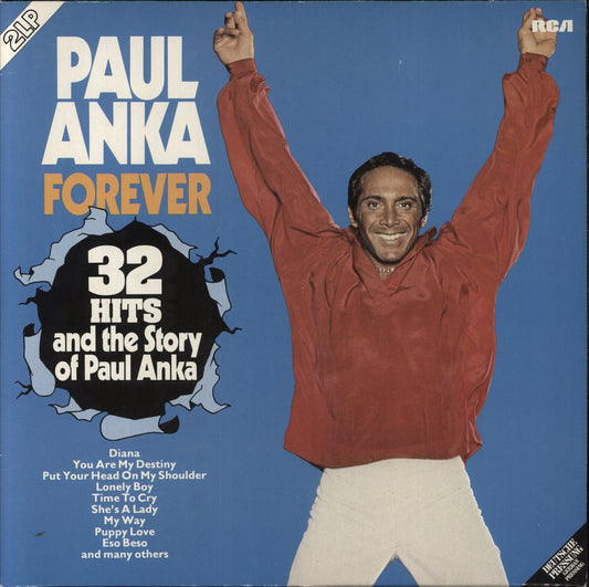 Paul Anka Forever [32 Hits And The Story Of Paul Anka] German 2-LP vinyl set