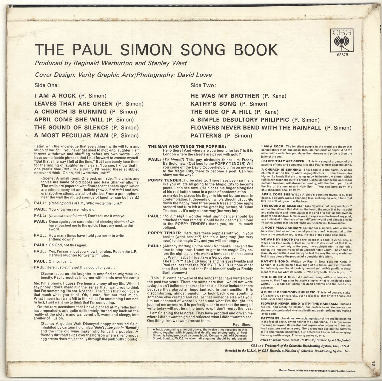 Paul Simon The Paul Simon Song Book - 2nd - Mono UK Vinyl LP